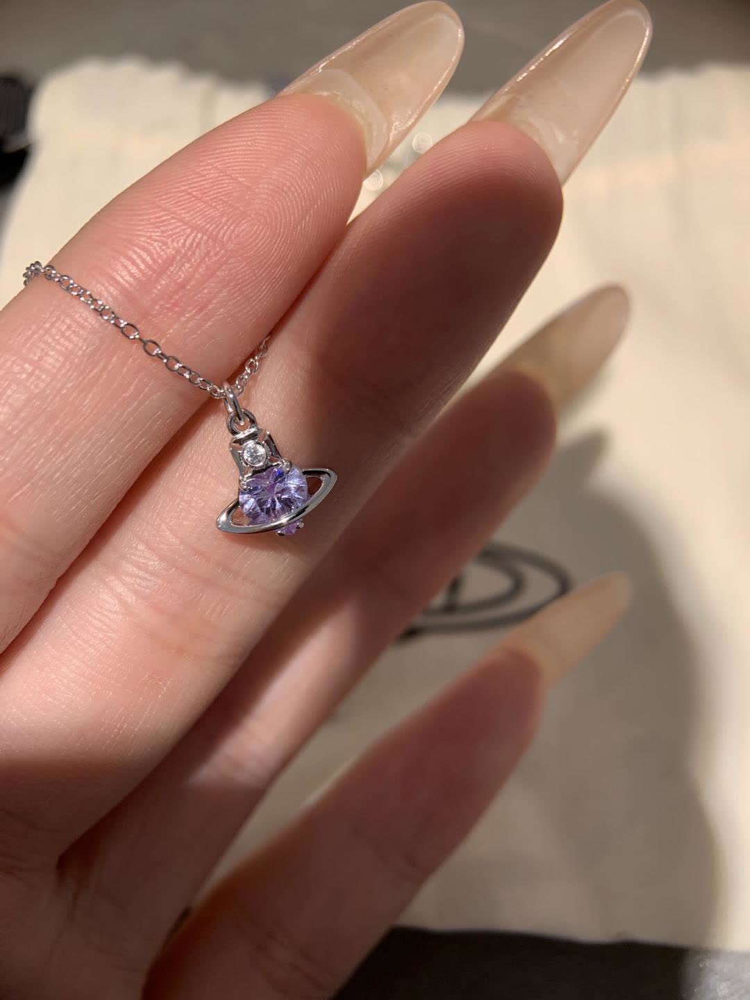 Vivienne Westwood Silver UFO Pendant Necklace
